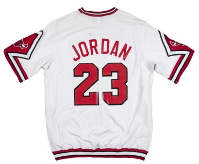 1987 Michael Jordan Game Used Chicago Bulls Shooting Shirt (Sports Investors Authentication)